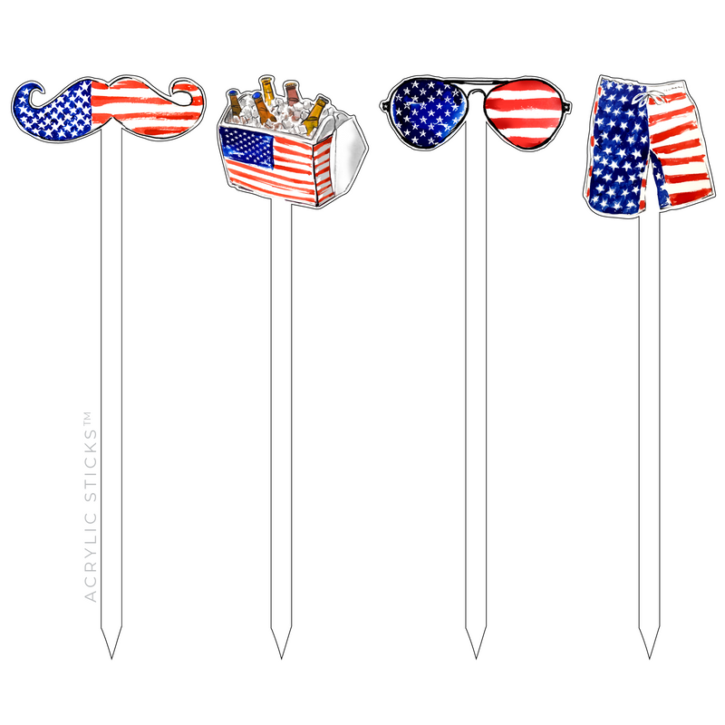 AMERICAN DUDE ACRYLIC SKEWER COMBO