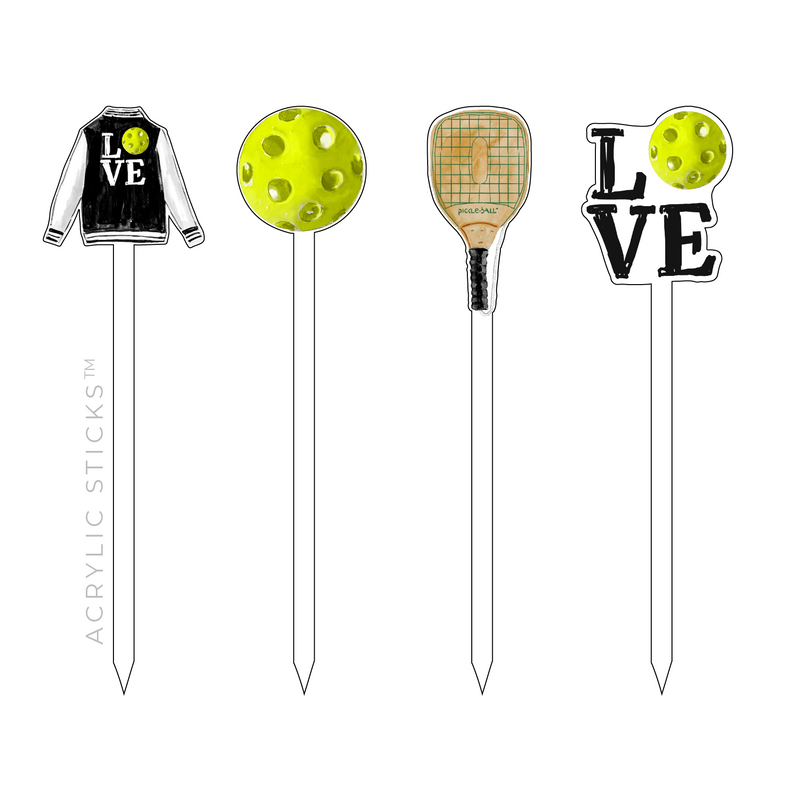 PICKLEBALL ACRYLIC SKEWER COMBO (5 COLORWAY OPTIONS)