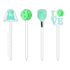 PICKLEBALL ACRYLIC SKEWER COMBO (5 COLORWAY OPTIONS)
