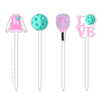 PICKLEBALL ACRYLIC SKEWER COMBO (5 COLORWAY OPTIONS)