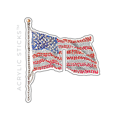 AMERICAN FLAG SIGNATURE SERIES ACRYLIC DRINK CLIPS