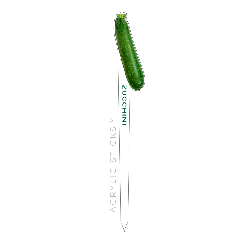 ZUCCHINI ACRYLIC GARDEN PIK STICK