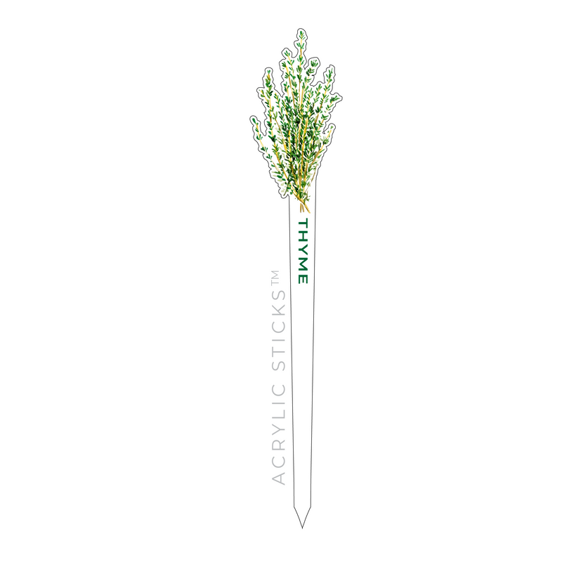 THYME ACRYLIC GARDEN PIK STICK