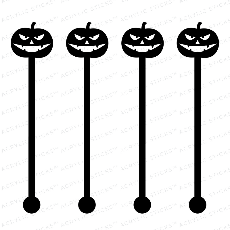 GRUMPY JACK BLACK ACRYLIC STIR STICKS