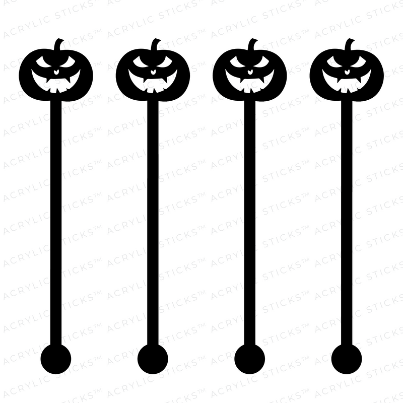 SCARY DRAC JACK BLACK ACRYLIC STIR STICKS