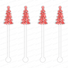 PEPPERMINT CHRISTMAS TREE ACRYLIC STIR STICKS