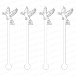SKETCH DOVE ACRYLIC STIR STICKS