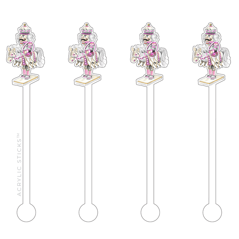 THE KNIGHT NUTCRACKER ACRYLIC STIR STICKS