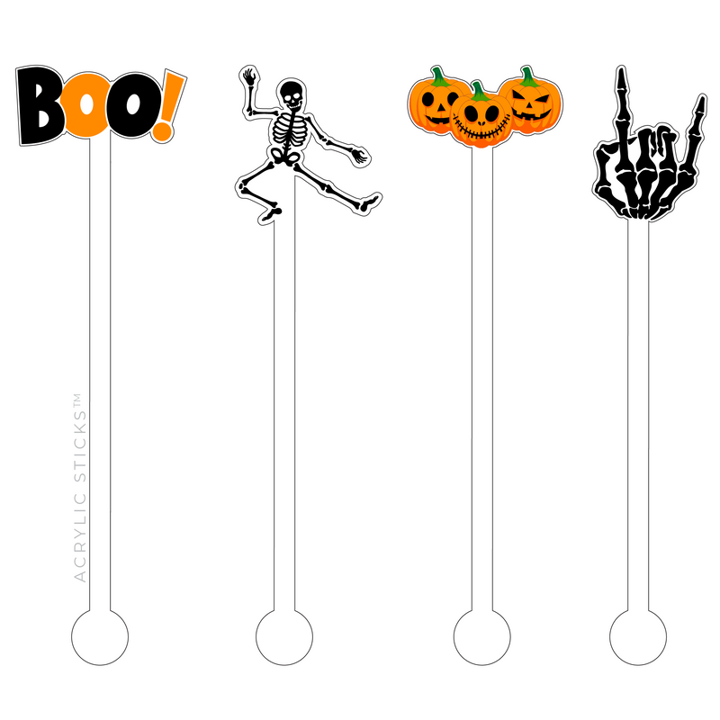 BOO! DUDE ACRYLIC STIR STICKS COMBO
