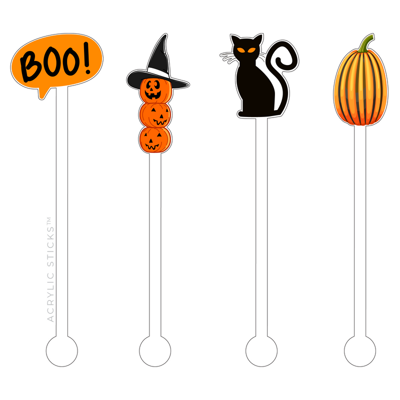 HALLOWEEN FUN ACRYLIC STIR STICKS COMBO