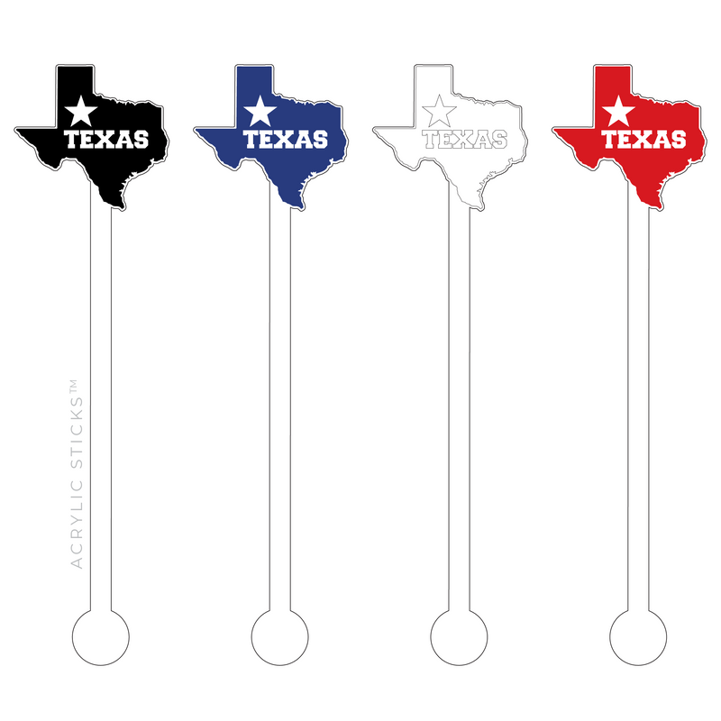 TEXAS BBWR ACRYLIC STIR STICKS COMBO