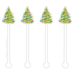 A CLASSIC CHRISTMAS TREE ACRYLIC STIR STICKS