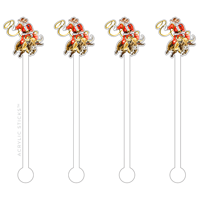 RODEO SANTA ACRYLIC STIR STICKS