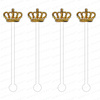 GOLD CROWN ACRYLIC STIR STICKS