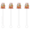 CHRISTMAS GINGERBREAD HOUSE ACRYLIC STIR STICKS