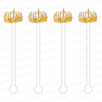 GOLD GUILD CROWN ACRYLIC STIR STICKS