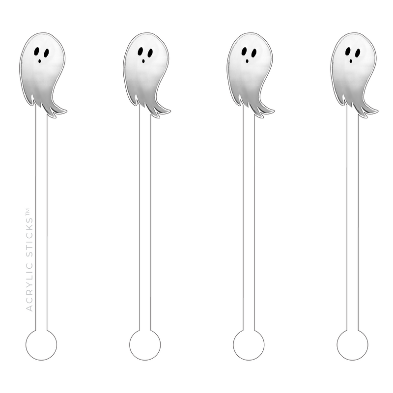 SWEET GHOST ACRYLIC STIR STICKS