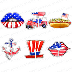 USA'N ACRYLIC DRINK CLIP COMBO