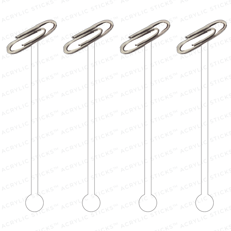 PAPER CLIP ACRYLIC STIR STICKS