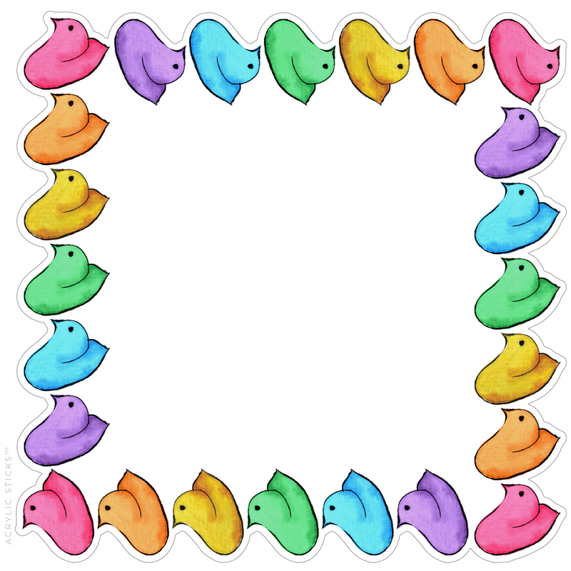 PRE-ORDER ITEM!! CHICK PEEPS ACRYLIC FRAMED CHARCUTERIE BOARD