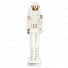 GOLD & WHITE NUTCRACKERS ACRYLIC ORNAMENT: 4 STYLES