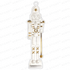 GOLD & WHITE NUTCRACKERS ACRYLIC ORNAMENT: 4 STYLES