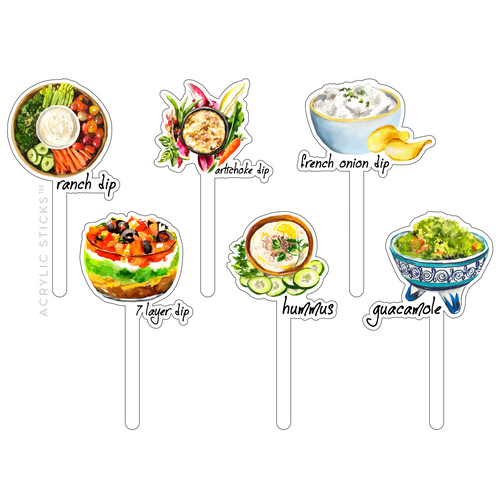 DIP STICKS ACRYLIC PARTY COMBO