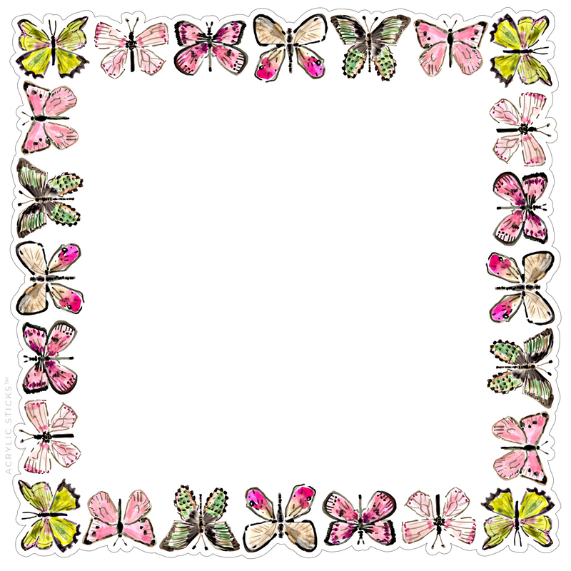 PRE-ORDER ITEM!! AS X EVELYN HENSON BUTTERFLIES ACRYLIC FRAMED CHARCUTERIE BOARD