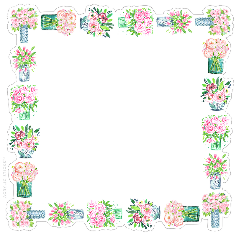PRE-ORDER ITEM!! AS X EVELYN HENSON FLORALS ACRYLIC FRAMED CHARCUTERIE & SNACK BOARD