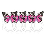 JOLIE BUTTERFLY ACRYLIC NAPKIN RINGS