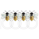 AS X EVELYN HENSON BUZZ BUZZ ACRYLIC NAPKIN RINGS