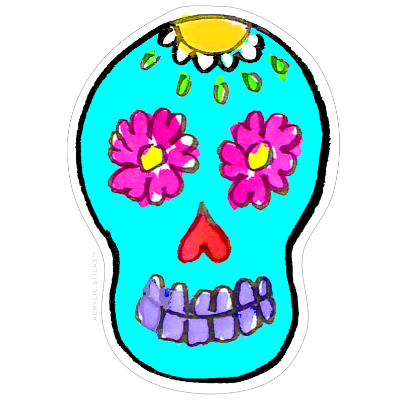 PRE-ORDER ITEM!! SUGAR SKULL AZUL ACRYLIC CHARCUTERIE BOARD