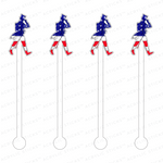 PATRIOTIC ABE LINCOLN ACRYLIC STIR STICKS