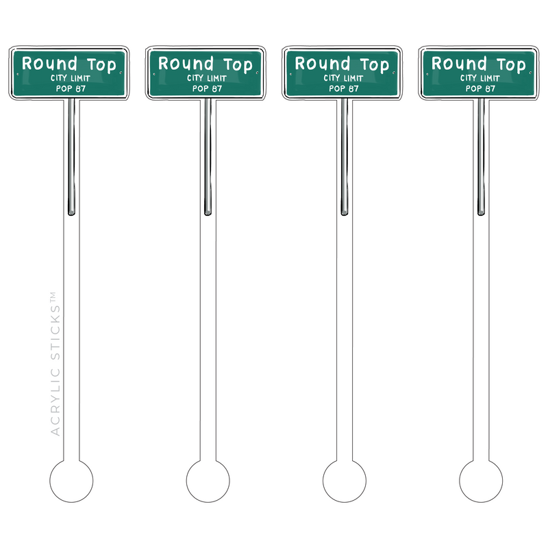 ROUND TOP (TEXAS) ACRYLIC STIR STICKS