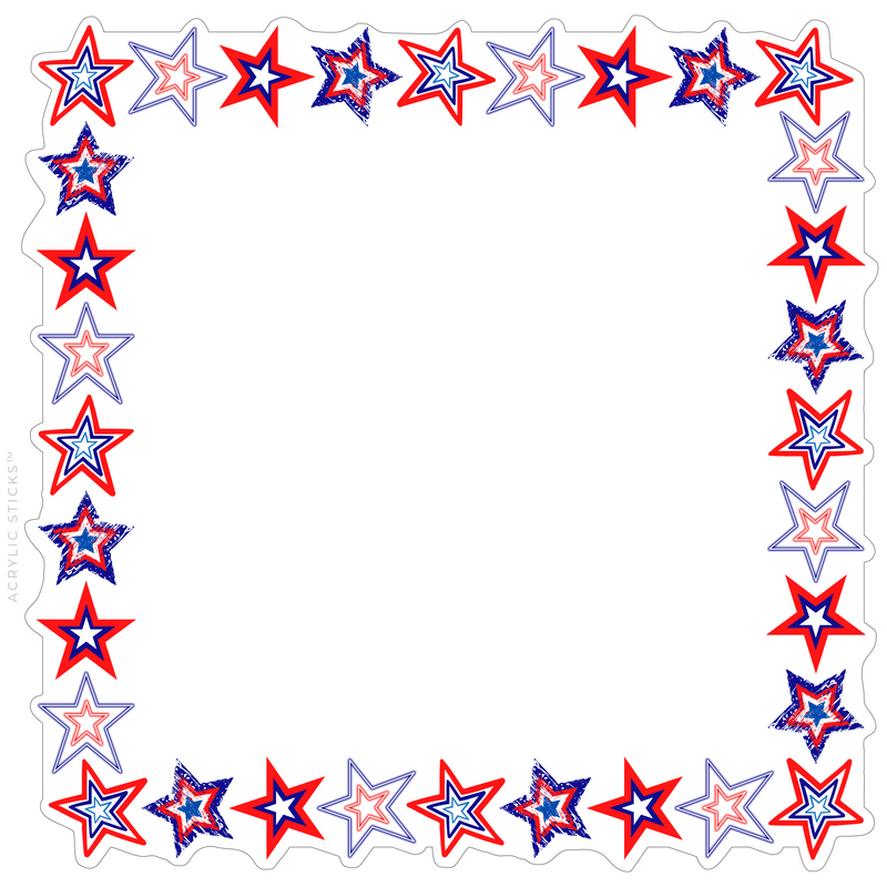 PRE-ORDER ITEM! AMERICAN STARS ACRYLIC FRAMED CHARCUTERIE & SNACK BOARD