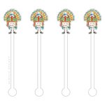 SO VERY THANKFUL TURKEY ACRYLIC STIR STICKS