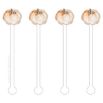 HARVEST SCENE GOURD ACRYLIC STIR STICKS