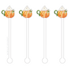 FALL PUMPKIN-CCINO ACRYLIC STIR STICKS