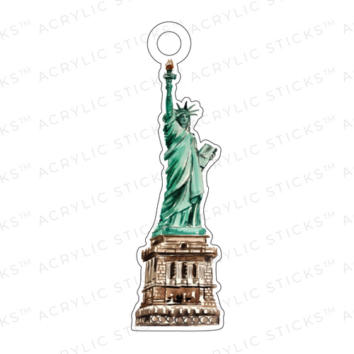 STATUE OF LIBERTY ACRYLIC GIFT TAG