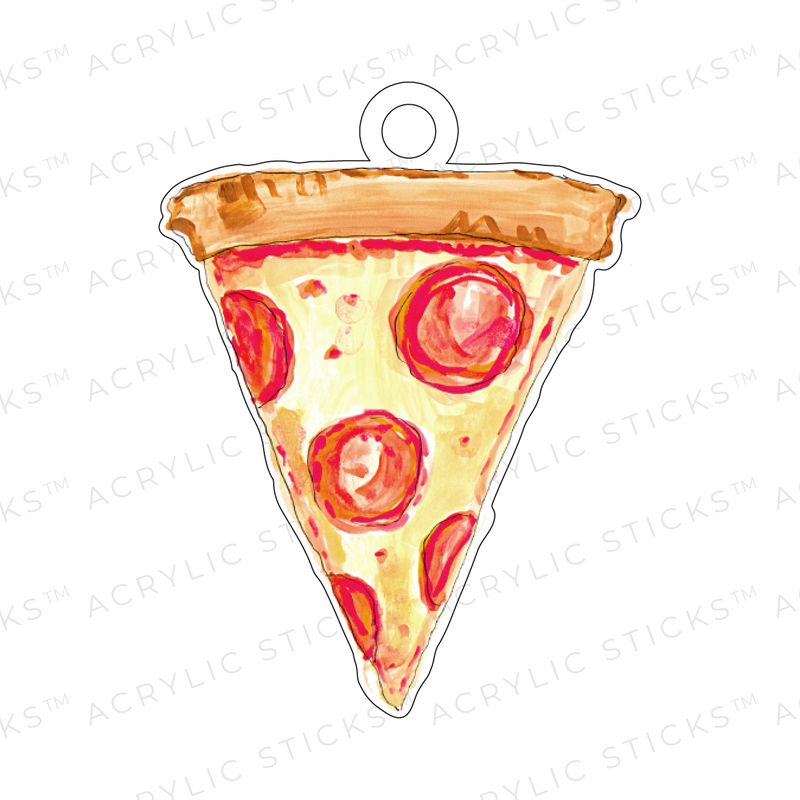 AS X EVELYN HENSON PIZZA PEPPERONI ACRYLIC GIFT TAG