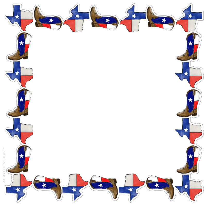 PRE-ORDER ITEM!! TEXAS ACRYLIC FRAMED CHARCUTERIE & SNACK BOARD
