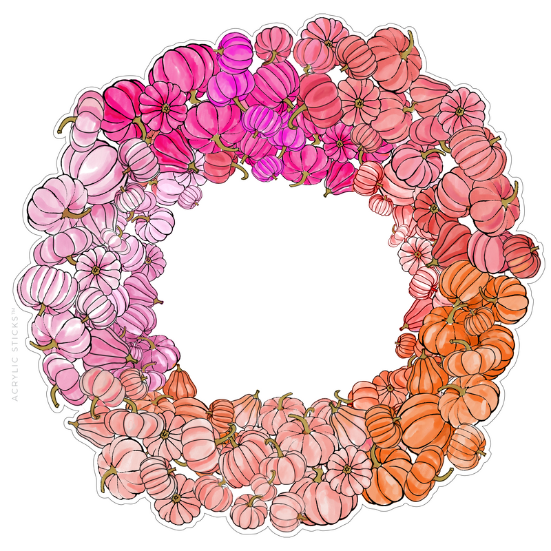 OMBRE WREATH GOURD ACRYLIC CHARCUTERIE BOARD