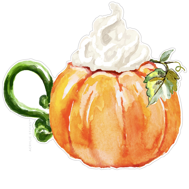 FALL PUMPKIN-CCINO ACRYLIC CHARCUTERIE & SNACK BOARD