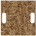 LEOPARD PRINT ACRYLIC FRAMED CHARCUTERIE BOARD WITH HANDLES