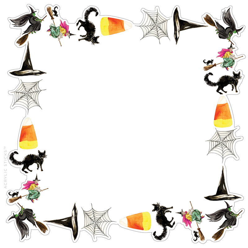 PRE-ORDER ITEM! HAPPY HALLOWEEN ACRYLIC FRAMED CHARCUTERIE & SNACK BOARD