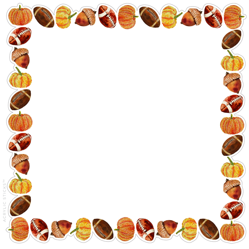 FALL FOOTBALL ACRYLIC FRAMED CHARCUTERIE & SNACK BOARD
