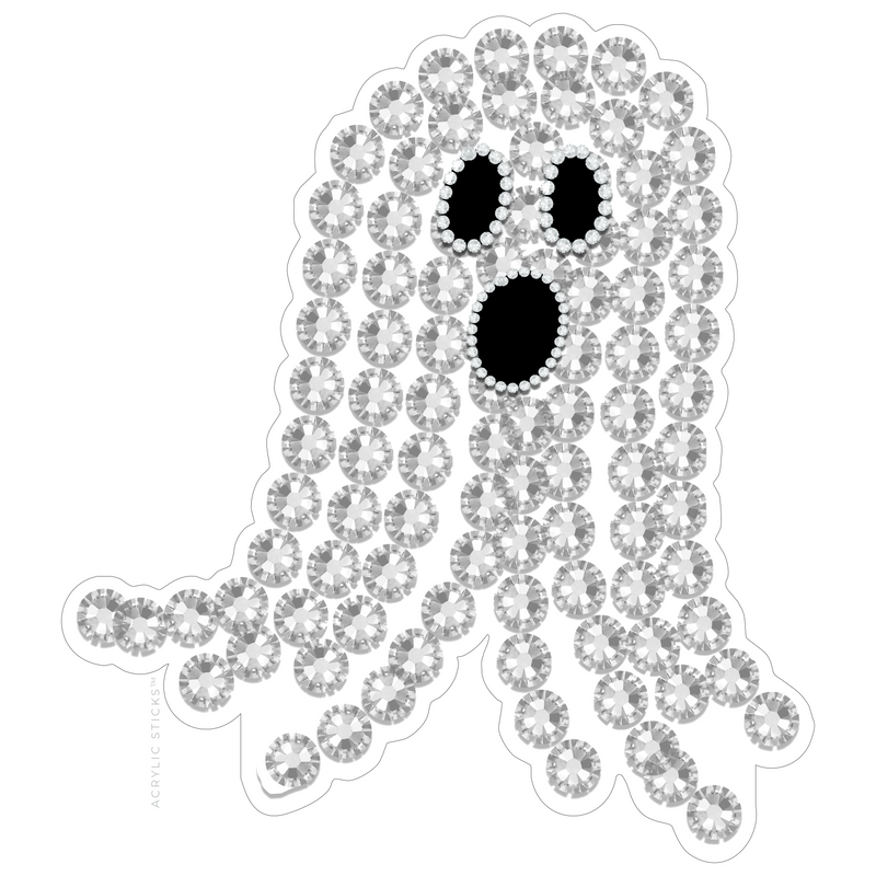 PRE-ORDER ITEM!! JEWELED GHOST ACRYLIC CHARCUTERIE & SNACK BOARD