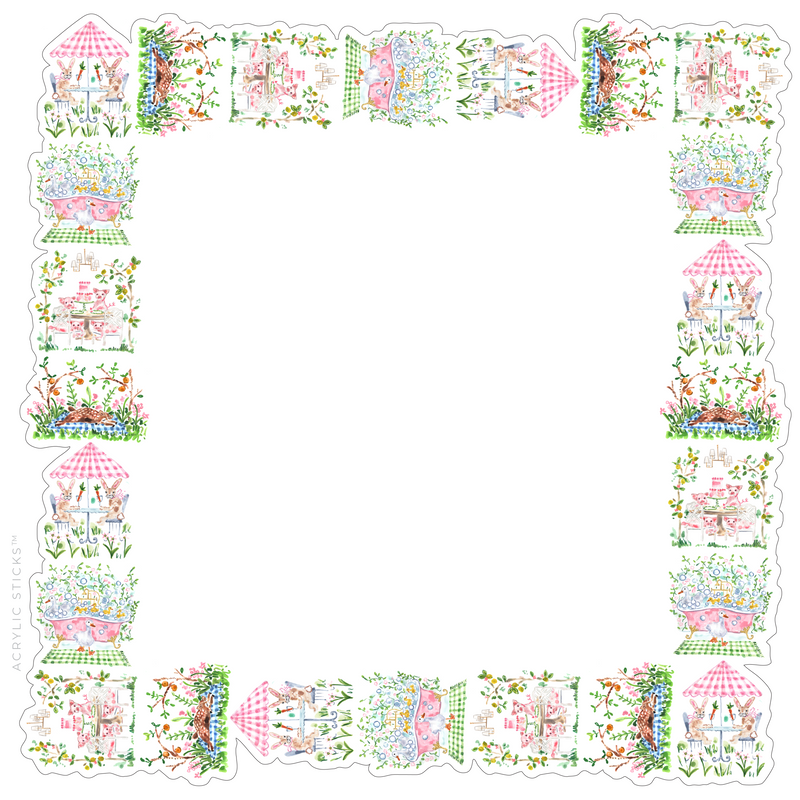 PRE-ORDER ITEM!! AS X EVELYN HENSON BABY GIRL FARM MILESTONE ACRYLIC FRAMED CHARCUTERIE & SNACK BOARD
