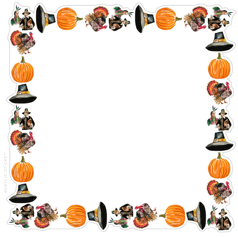 PRE-ORDER ITEM!! CLASSIC THANKSGIVING ACRYLIC FRAMED CHARCUTERIE BOARD