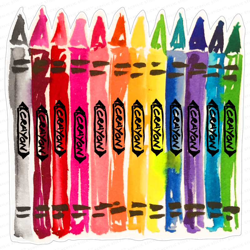 PRE-ORDER ITEM!!  CRAYONS ACRYLIC CHARCUTERIE & SNACK BOARD